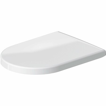 Duravit Toilet Seat w/o Automatic Closure, Plastc, With Cover, Plastic, White 0063320000